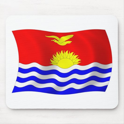 Kiribati Flag Mousepad Muismat (Voorkant)