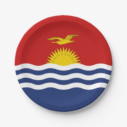 Kiribati Flag Papieren Bordje (Voorkant)