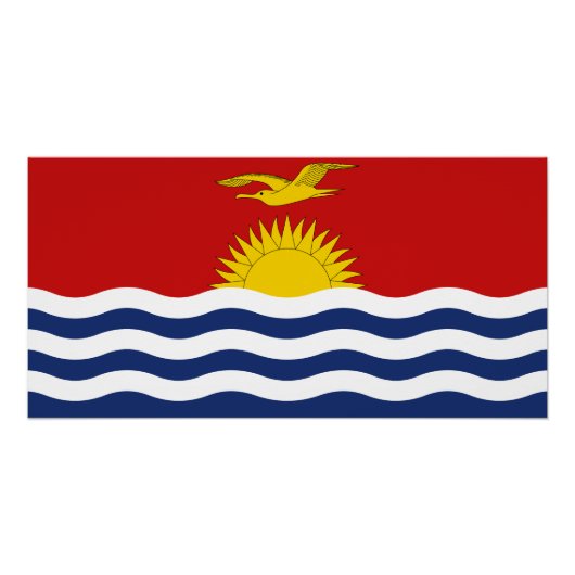 Kiribati Flag Perfect Poster (Voorkant)