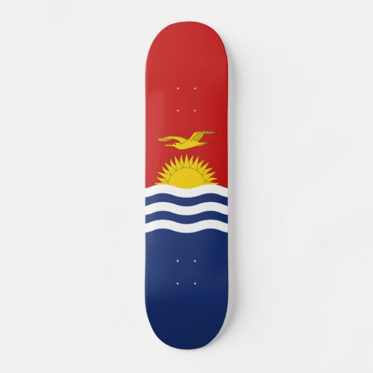 Kiribati Flag Persoonlijk Skateboard (Voorkant)