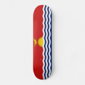 Kiribati Flag Persoonlijk Skateboard (Voorkant)