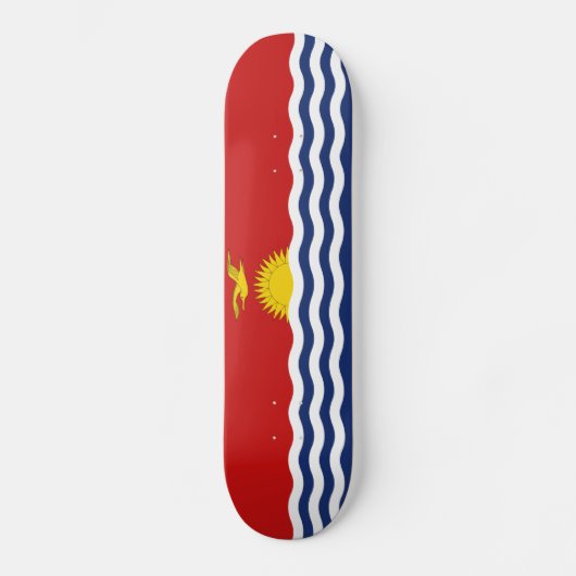 Kiribati Flag Persoonlijk Skateboard (Voorkant)