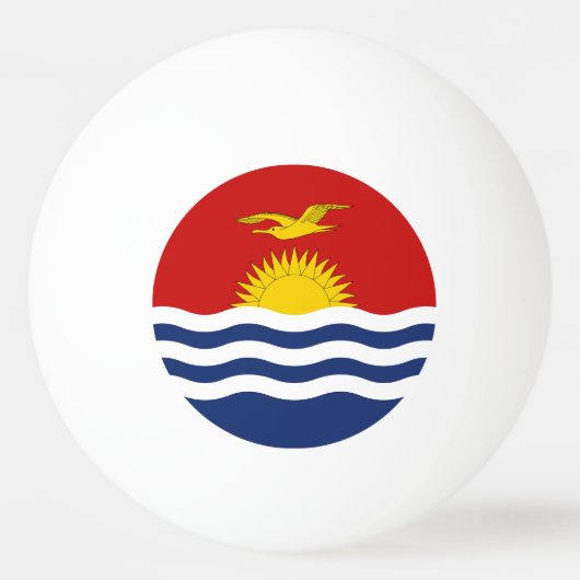 Kiribati Flag Pingpongbal (Voorkant)