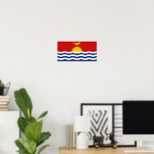 Kiribati Flag Poster (Thuiskantoor)