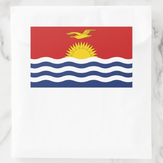 Kiribati Flag Rechthoekige Sticker (Tas)