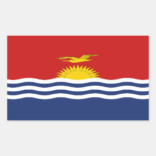 Kiribati Flag Rechthoekige Sticker