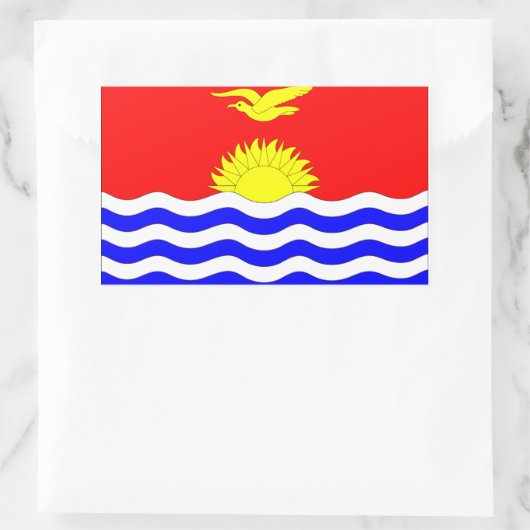 Kiribati Flag Rechthoekige Sticker (Tas)