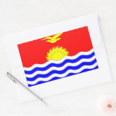 Kiribati Flag Rechthoekige Sticker (Envelop)