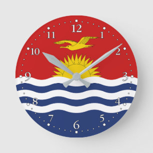 Kiribati Flag Ronde Klok