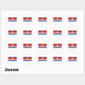 Kiribati Flag Ronde Sticker (Vel)