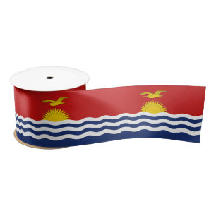 Kiribati Flag Satijnen Lint