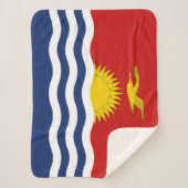 Kiribati Flag Sherpa Deken (Voorkant)