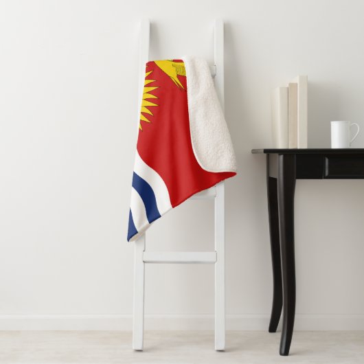 Kiribati Flag Sherpa Deken (In situ)