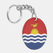 Kiribati Flag Sleutelhanger (Voorkant Links)