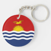 Kiribati Flag Sleutelhanger (Achterkant)