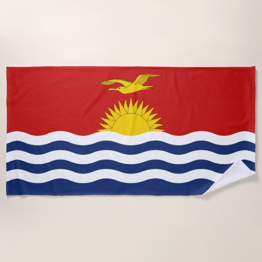 Kiribati Flag Strandlaken (Voorkant)