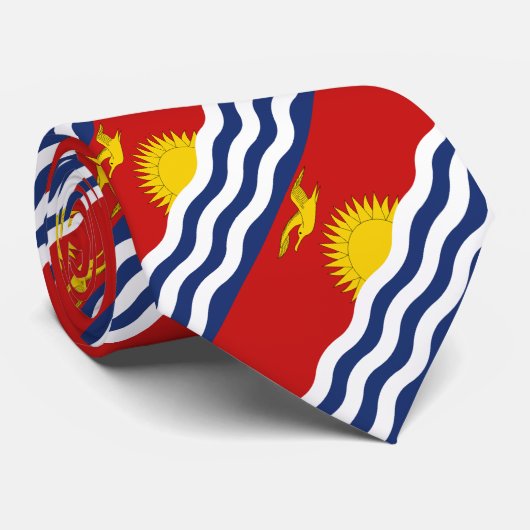 Kiribati Flag Stropdas (Opgerold)