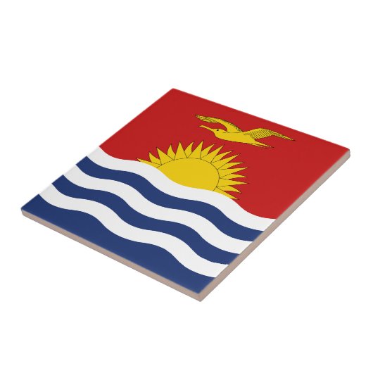Kiribati Flag Tegeltje (Zijkant)