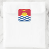 Kiribati Flag Vierkante Sticker (Tas)