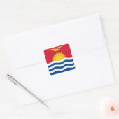 Kiribati Flag Vierkante Sticker (Envelop)