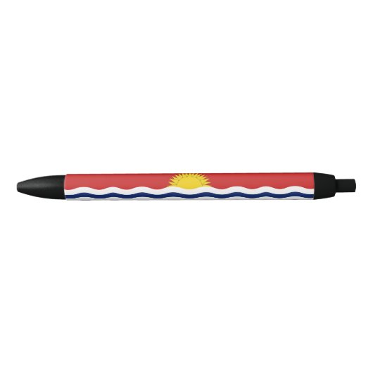 Kiribati Flag Zwarte Inkt Pen (Voorkant)