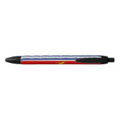 Kiribati Flag Zwarte Inkt Pen (Achterkant)