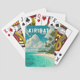 Kiribati Illustratie Reis Kunst Vintage Pokerkaarten