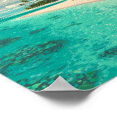 Kiribati Illustration Travel Art Vintage Poster (Hoek)