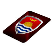 Kiribati Metallic Emblem Magneet (Linkerzijde)