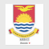 Kiribati - nationaal wapenschild patriottisch sticker (Vel)