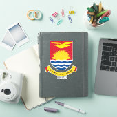 Kiribati - nationaal wapenschild patriottisch sticker (iPad Cover)