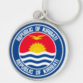 Kiribati Round Emblem Sleutelhanger (Voorkant)