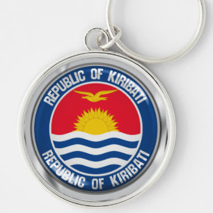 Kiribati Round Emblem Sleutelhanger