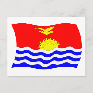 Kiribati Vlag Ansichtkaart Briefkaart