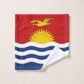 Kiribati vlag bad handdoek (Wasdoekje)