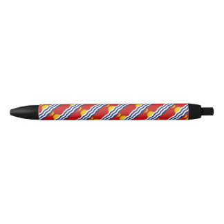 Kiribati Vlag Balpen Zwarte Inkt Pen
