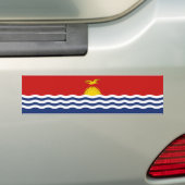 Kiribati-vlag Bumpersticker (Op auto)