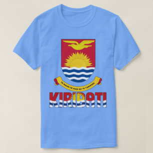 Kiribati Vlag en Wapen Patriottisch T-shirt