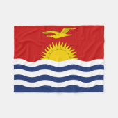 Kiribati-vlag Fleece Deken (Voorkant (Horizontaal))