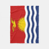 Kiribati-vlag Fleece Deken (Voorkant)
