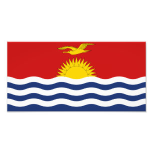 Kiribati-vlag Foto Afdruk