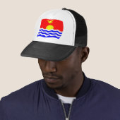 Kiribati Vlag Hoed Trucker Pet (In situ)