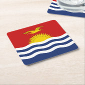 Kiribati-vlag Kartonnen Onderzetters (Schuin)