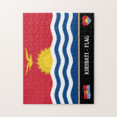 Kiribati Vlag & Kiribati-land/Kiribati-eilanden Legpuzzel (Verticaal)