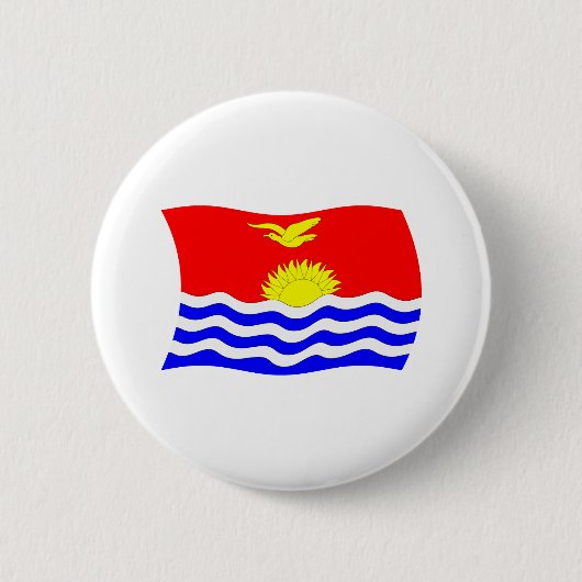 Kiribati Vlag Knop Ronde Button 5,7 Cm (Voorkant)