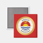 Kiribati-vlag Magneet (Voorkant / Achterkant)