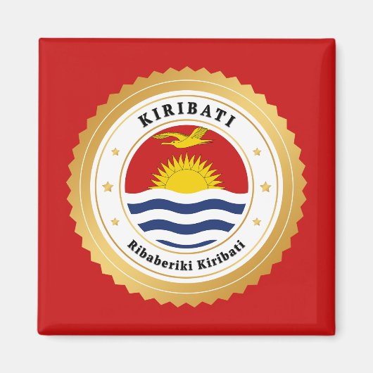 Kiribati-vlag Magneet (Voorkant)