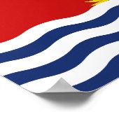 Kiribati-vlag Poster (Hoek)