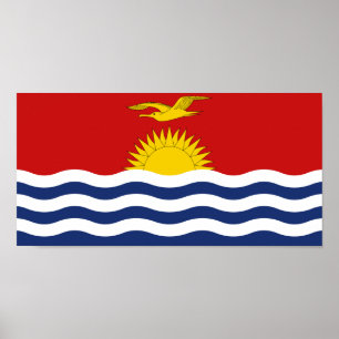 Kiribati-vlag Poster
