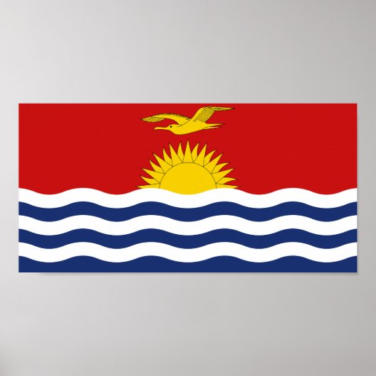 Kiribati-vlag Poster (Voorkant)
